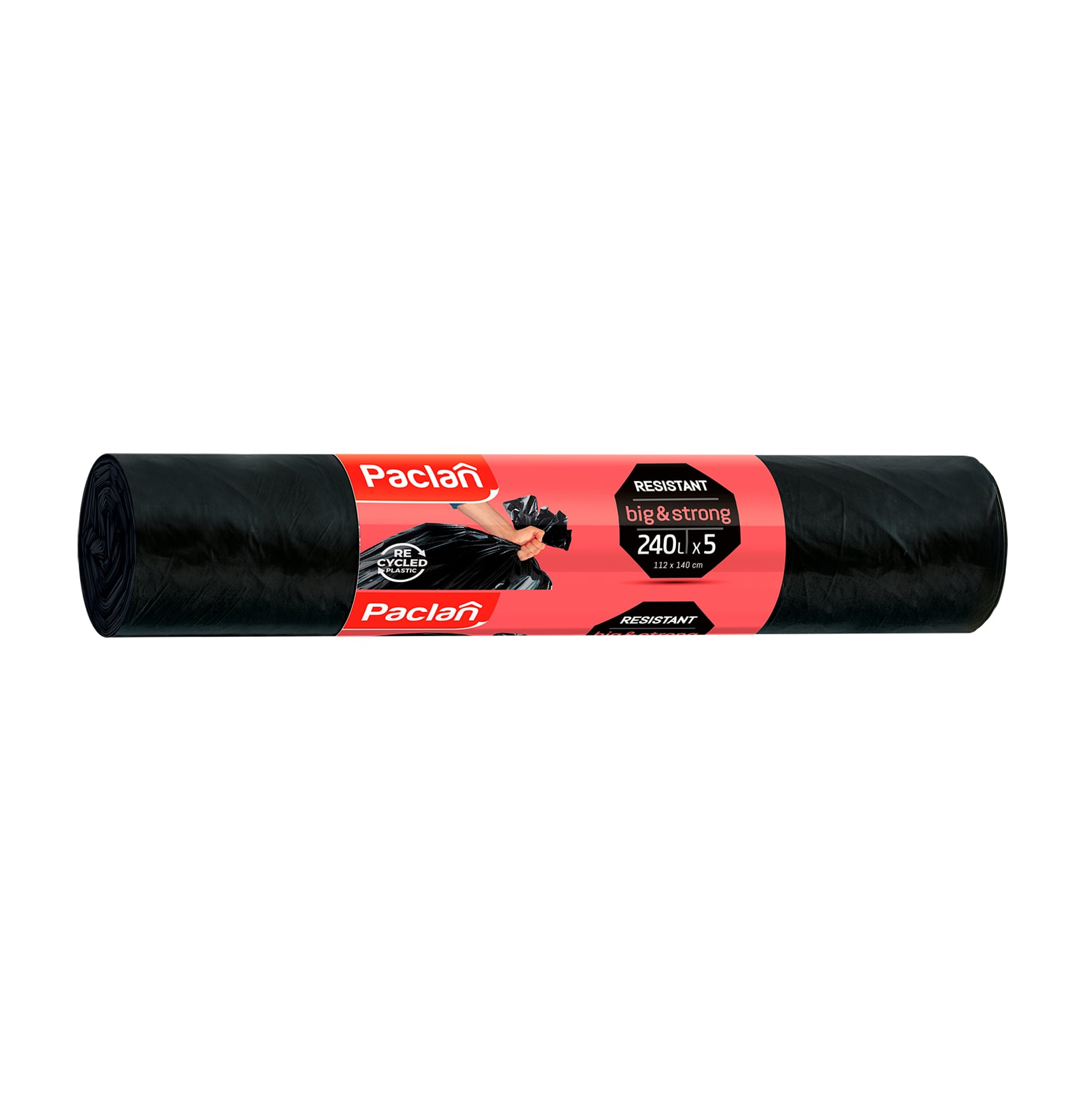 Мішки для сміття Paclan Big &amp; Strong 240 л, 5 шт